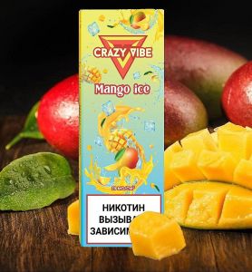 Жидкость Crazy Vibe, Манго со льдом, 30 мл. strong ― Дымка невредимка