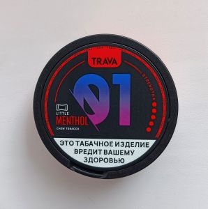 Жевательный табак TRAVA STRONG LITTLE с ароматом MENTHOL ― Дымка невредимка